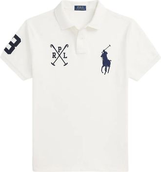 Polo Ralph Lauren Polo in cotone con ricamo logo - Bianco