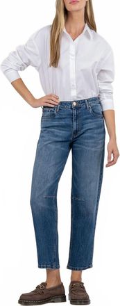 Kut from the Kloth Ashley Slouchy Barrel Straight Leg Jeans In Dedication