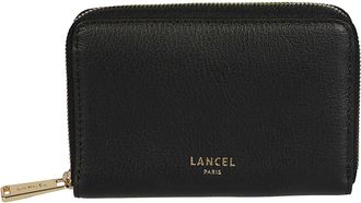 Lancel BCBG Black Small Zip-Around Leather Wallet