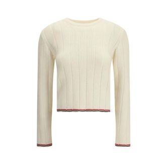 Thom Browne Donna, Maglie, Beige, M, new
