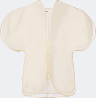 Khaite Top Briar in organza di seta
