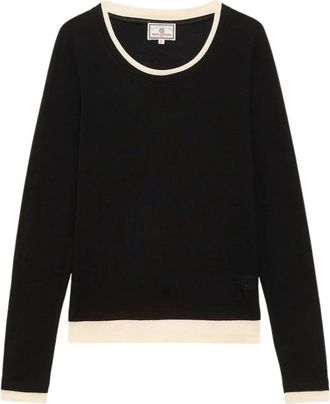 Ines De La Fressange Dames, Tops, Zwart, Maat: XS Wol