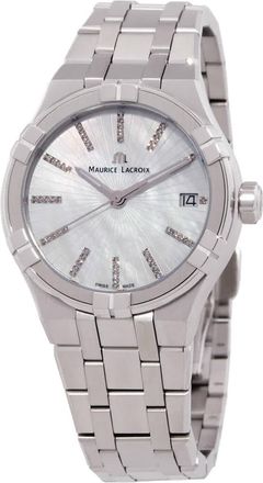 Maurice Lacroix Aikon Quartz White Mother of Pearl Dial Watch AI1106-SS002-170-1