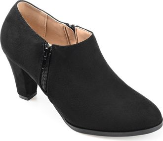 Journee Collection Sanzi Heeled Ankle Bootie in Black at Nordstrom Rack, Size 10