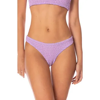 Maaji Purple Lavender Flirt Reversible Bikini Bottoms at Nordstrom, Size Medium
