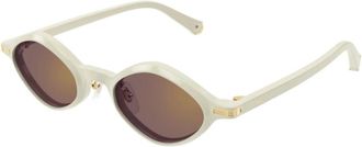 Cartier Sunglasses, unisex, Beige, Size: 48 MM Premi&egrave;re Sunglasses