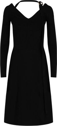 Ferragamo Womens Halter Strap Dress In Black