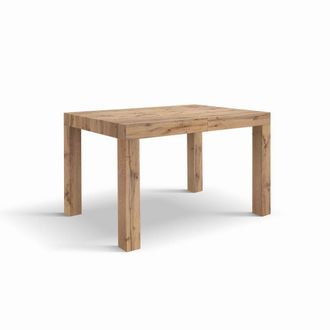Konte Design Mesa de madera, efecto roble, ext.120x80-200x80cm