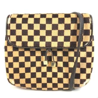 Louis Vuitton Pre-owned Damier Sauvage Schoudertas - Dames - Pre-owned - Beige - Maat: ONE Size Leer