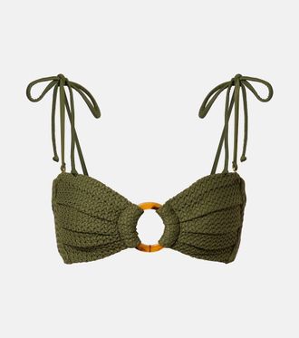 Montce Swim Tori crochet bandeau bikini top