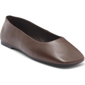 Jeffrey Campbell Listos Square Toe Flat in Brown at Nordstrom Rack, Size 8.5
