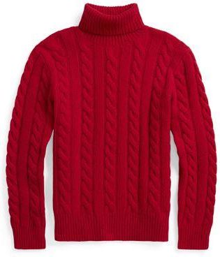 Ralph Lauren Cable-Knit Wool-Cashmere Sweater