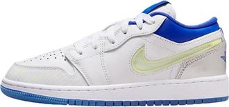 Nike Jordan 1 Low Sneaker School - Heren - Fitnessschoenen - Wit - 38 EU - Leer - Fitness