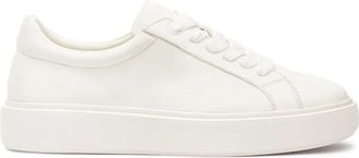 Kazar Leren sneakers voor heren op een gelabelde zool - Heren - Sneakers - Wit - 40 EU - Leer - Schoenen