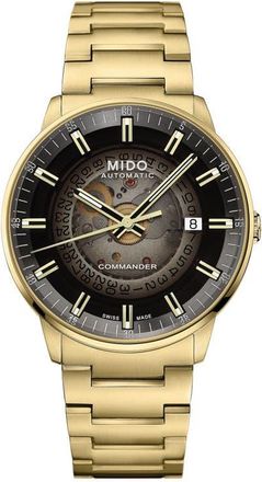 Mido Commander Gradient Automatic Goldtone Bracelet Watch, 40mm at Nordstrom