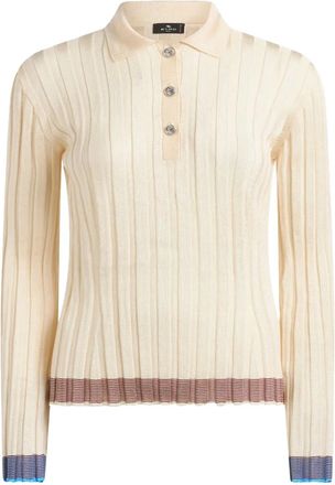 Etro Polo a coste - Toni neutri