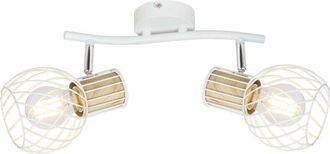 Globo Lighting Foco De Techo Doble Blanco 2x E27