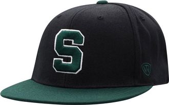 Top of the World Mens Top of the World Black/Green Michigan State Spartans Team Color Two-Tone Fitted Hat at Nordstrom, Size 7 3/8