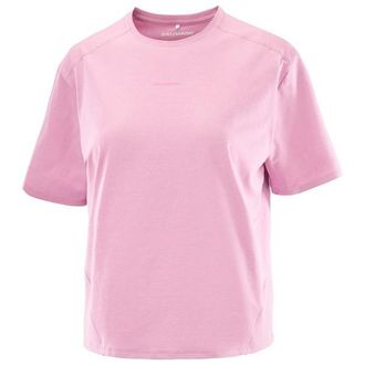 Salomon Trackline S/S Tee Funktionsshirt f&uuml;r Damen | rosa