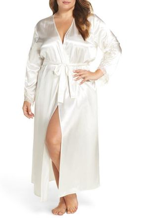 Flora Nikrooz Stella Robe in Ivory at Nordstrom, Size 1X