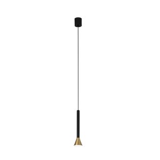 Netlighting Danka LED Ceiling Pendant Light Black Satin gold