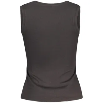 Tommy Hilfiger Cotton Ribbed Tank Top - Black