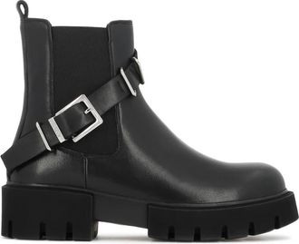 Kazar Instaplaarzen met elastische inzetstukken - Dames - Chelseaboots - Zwart - 38 EU - Leer - Schoenen