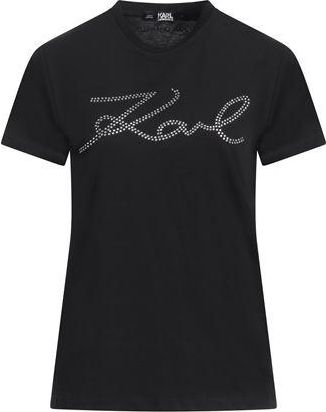 Karl Lagerfeld RHINESTONE LOGO T-SHIRT