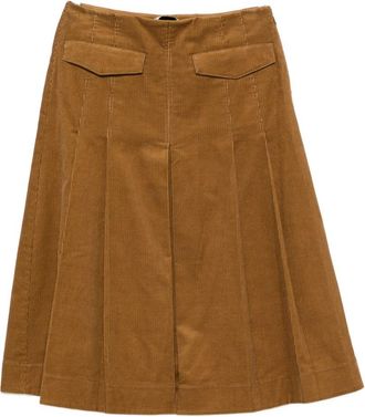 Tory Burch Tory Burch corduroy plooirok