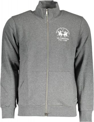 La Martina Zip-through Sweatshirt - Heren - Vesten met rits - Grijs - L - Katoen - Hoodies & sweatvesten