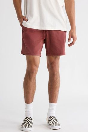 Rvca Escape Solid Shorts in Red Earth at Nordstrom, Size X-Large