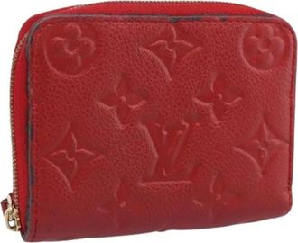 Louis Vuitton Pre-owned Zippy Coin Purse - Dames - Vintage Accessoires - Rood - ONE Size - Leer - Vintage