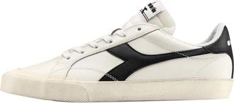 Diadora Vintage Court Leren Sneakers Wit - Heren - Sneakers - Wit - 38 EU - Leer - Schoenen