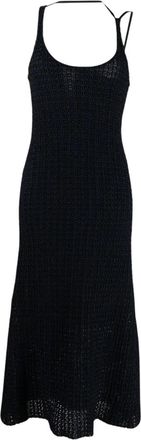 3.1 Phillip Lim SL Cotton Blend U-Nk Knit Dress - Dames - Kleedjes - Blauw - S - Katoen - Kleedjes