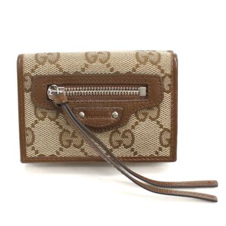 Gucci Beige Gg Canvas Wallet (Tri-Fold) (Pre-Owned)