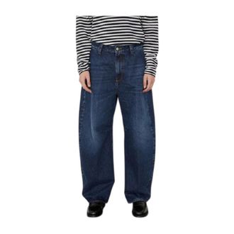 People Loose-fit Jeans, female, Blue, Size: W31 Europa 3495 Wide Jeans