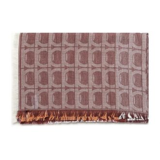 Ferragamo Scarves, male, Red, Size: ONE SIZE Amaranth Cotton Scarf Made in Italy