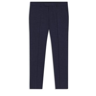 BOSS Slim-fit pants in melange stretch fabric