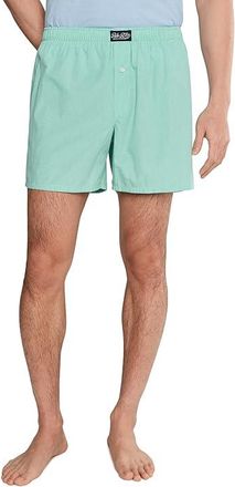 Polo Ralph Lauren Woven Boxer Mens Underwear Tanner Mini Houndstooth/Cruise Navy Pp : SM, Cotton/Spandex