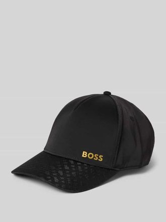 HUGO BOSS Basecap mit Label Print Modell SEVILE in Black, Gr&ouml;&szlig;e 1