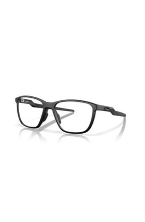 Oakley 54mm Square optical glasses in Solid Black at Nordstrom