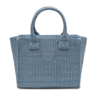 Pinko Beach Shopper Mini - Dames - Shoppers - Blauw - ONE Size - Tassen