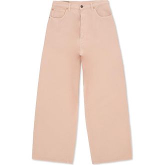 Fortela Jaron Wide Leg Wool Trousers in Pink at Nordstrom, Size 24 32 Eu