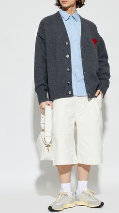 Ami Cotton Shirt, Mens, Blue