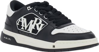 Amiri Mens Sneakers With Contrast Leather Heel White-Black Trainers White/black
