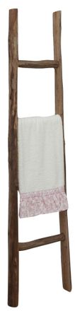 Biscottini International Biscottini - Colgador De Toallas Escalera De Madera Para Almacenaje Toallero De Pie Para Ba&ntilde;o Escalera De Pared Decorativa Moderna