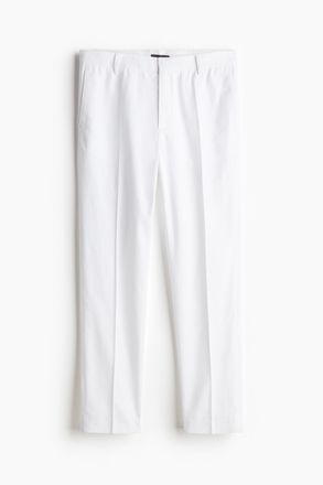 H&M Elegante Hose aus Leinenmix in Slim Fit - White
