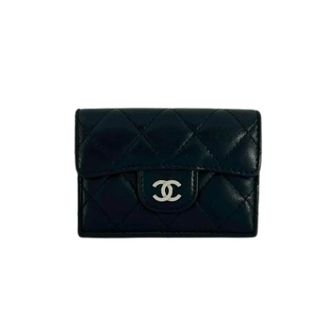 Chanel Pre-owned Wallets, female, Black, Size: ONE SIZE Pre-owned Wallet (tri-fold)