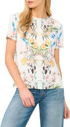 Ted Baker Floral Graphic T-Shirt in Ultra White at Nordstrom Rack, Size X-Small