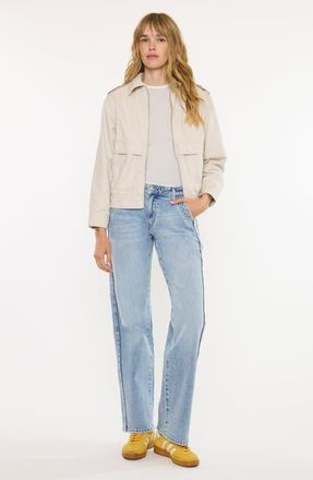 Kancan Mali Low Slung Baggy Jeans in Medium Wash at Nordstrom, Size 25